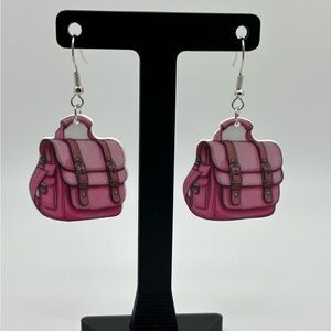 ✨5/$25✨ Pink Backpack Earrings